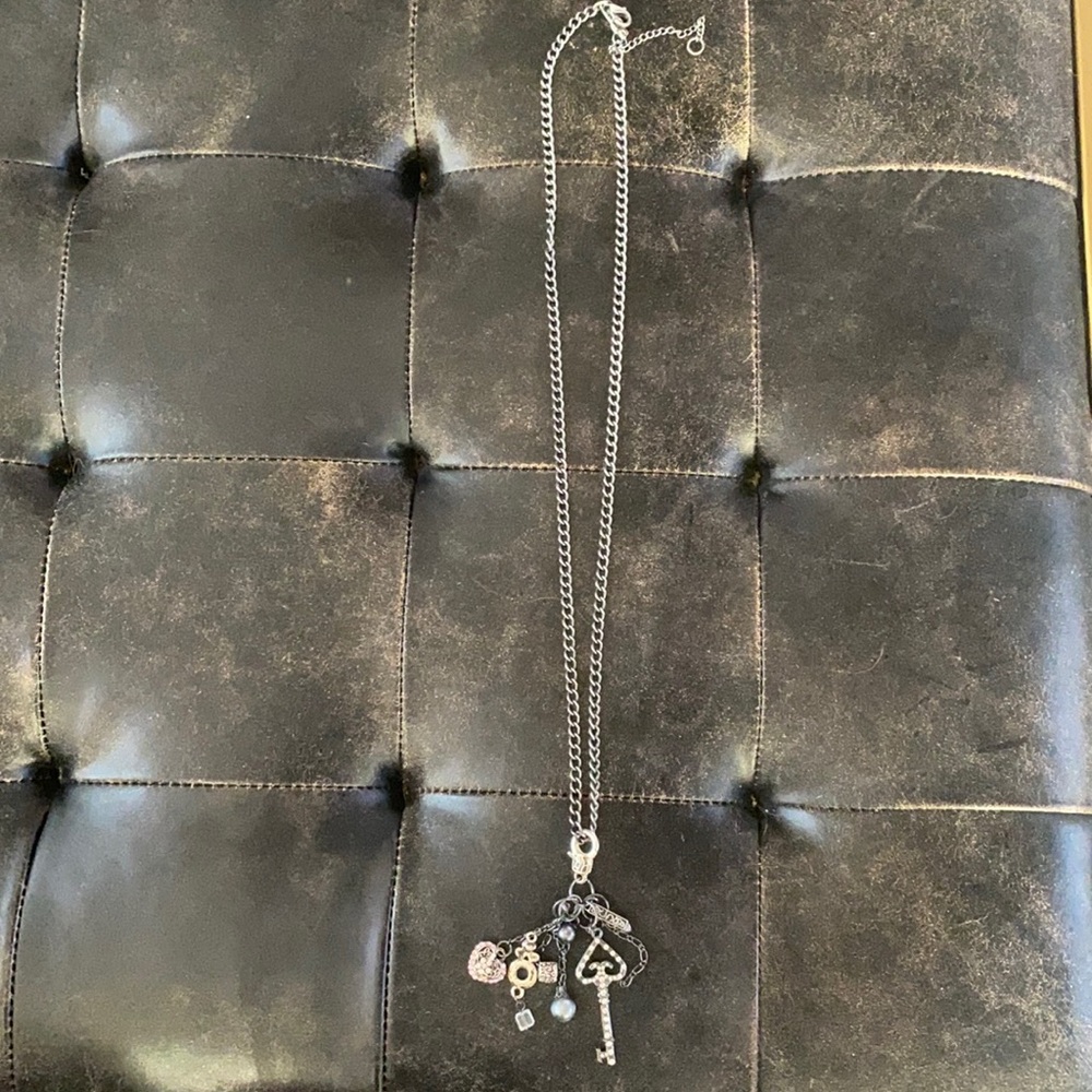 Fun long charmed necklace